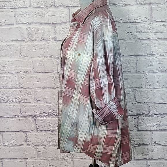 Reworked/upcycled flannel shirt - Picture 4 of 7
